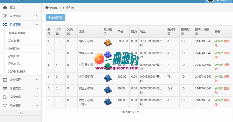 Thinkphp框架的cbt区块链云矿机 挖矿源码 带安装文档 Thinkphp框架的cbt区块链云矿机 挖矿源码 带安装文档