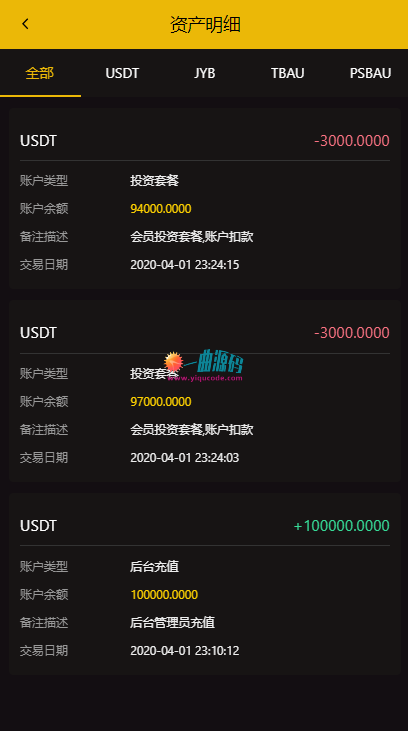 一曲首发CAGI虚拟币源码  理财H5网站区块链+投资分红+杠杆转账等完美运营版本